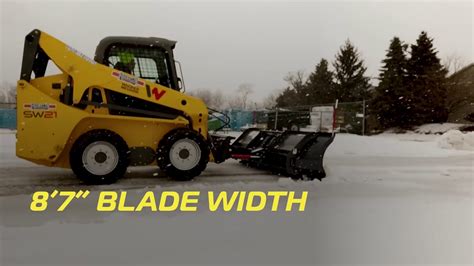 homemade skid steer snow blade|snowex plows for skid steers.